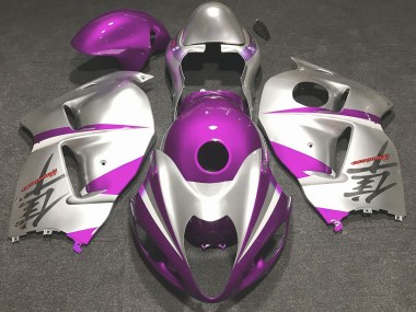 Gloss Pink and Silver 1997-2007 Suzuki GSXR 1300 Fairings Factory