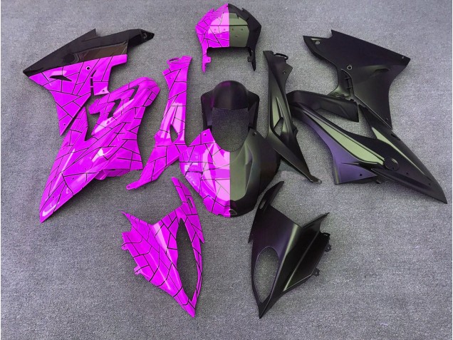 Gloss Pink / Matte Black Split 2009-2018 BMW S1000RR Fairings Factory Gloss Pink / Matte Black Split 2009-2018 BMW S1000RR Fairings Factory