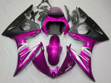 Gloss Pink & White 2003-2005 Yamaha R6 Fairings Factory