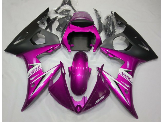 Gloss Pink & White 2003-2005 Yamaha R6 Fairings Factory Gloss Pink & White 2003-2005 Yamaha R6 Fairings Factory