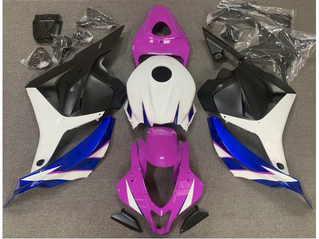 Gloss Pink White and Blue 2009-2012 Honda CBR600RR Fairings Factory Gloss Pink White and Blue 2009-2012 Honda CBR600RR Fairings Factory