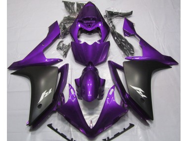 Gloss Purple and Black 2007-2008 Yamaha R1 Fairings Factory
