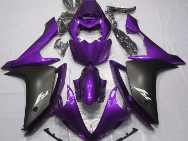 Gloss Purple and Black 2007-2008 Yamaha R1 Fairings Factory