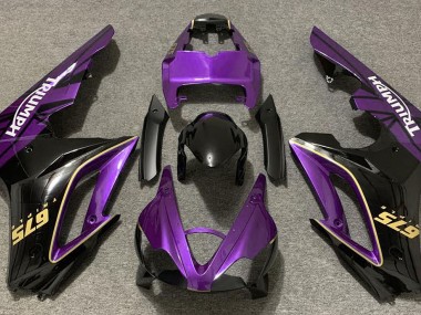 Gloss Purple and Black 2009-2012 Triumph Daytona 675 Fairings Factory