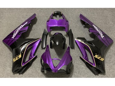 Gloss Purple and Black 2009-2012 Triumph Daytona 675 Fairings Factory