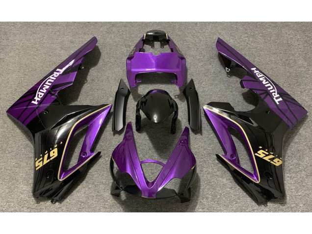 Gloss Purple and Black 2009-2012 Triumph Daytona 675 Fairings Factory Gloss Purple and Black 2009-2012 Triumph Daytona 675 Fairings Factory
