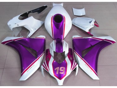 Gloss Purple and White 2008-2011 Honda CBR1000RR Fairings Factory