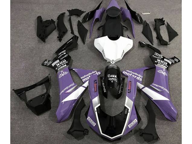 Gloss Purple Logo Style 2015-2019 Yamaha R1 Fairings Factory Gloss Purple Logo Style 2015-2019 Yamaha R1 Fairings Factory