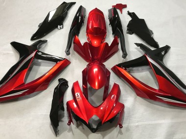 Gloss Red 2008-2010 Suzuki GSXR 600-750 Fairings Factory