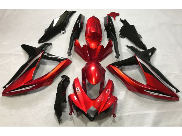 Gloss Red 2008-2010 Suzuki GSXR 600-750 Fairings Factory Gloss Red 2008-2010 Suzuki GSXR 600-750 Fairings Factory