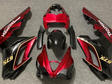 Gloss Red and Black 2009-2012 Triumph Daytona 675 Fairings Factory