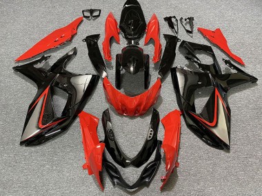 Gloss Red and Black 2009-2016 Suzuki GSXR 1000 Fairings Factory