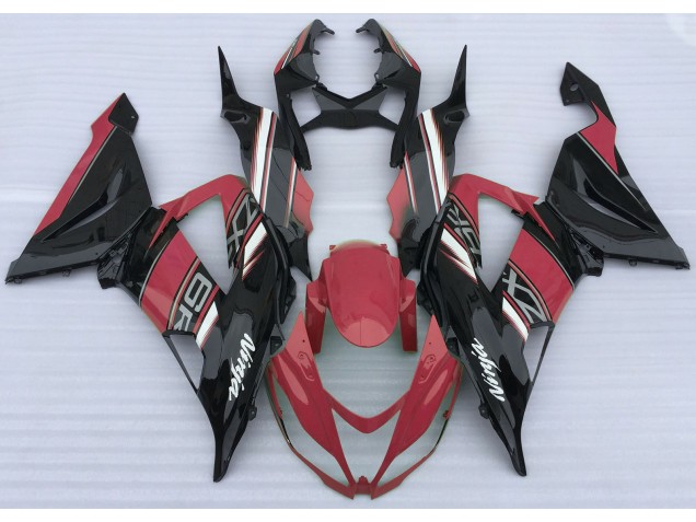Gloss Red and Black 2013-2018 Kawasaki ZX6R Fairings Factory Gloss Red and Black 2013-2018 Kawasaki ZX6R Fairings Factory