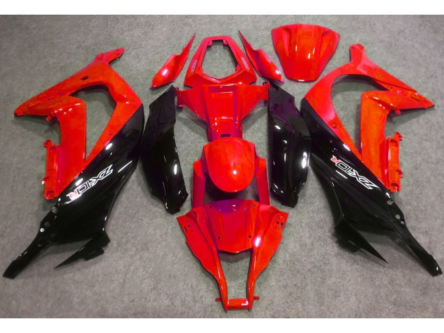 Gloss Red and Black 2016-2019 Kawasaki ZX10R Fairings Factory Gloss Red and Black 2016-2019 Kawasaki ZX10R Fairings Factory