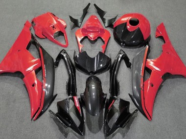 Gloss Red and Carbon 2008-2016 Yamaha R6 Fairings Factory