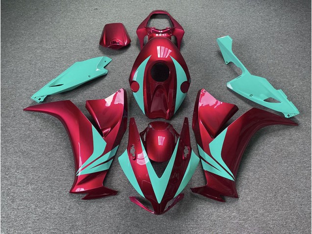 Gloss Red and Teal 2012-2016 Honda CBR1000RR Fairings Factory