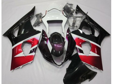 Gloss Red and White 2003-2004 Suzuki GSXR 1000 Fairings Factory