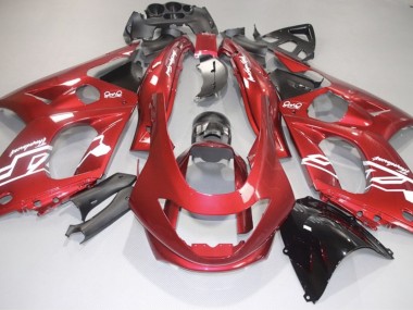 Gloss Red and White Decals 1998-2007 Yamaha YZF600 Fairings Factory