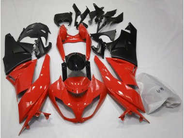 Gloss Red & Black 2009-2012 Kawasaki ZX6R Fairings Factory