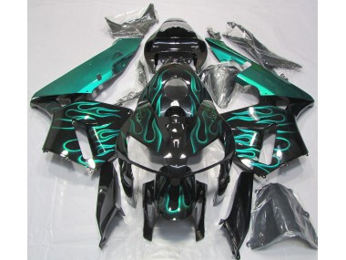 Gloss Teal Flame 2005-2006 Honda CBR600RR Fairings Factory