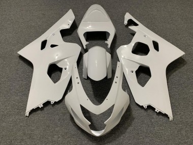 Gloss White 2004-2005 Suzuki GSXR 600-750 Fairings Factory