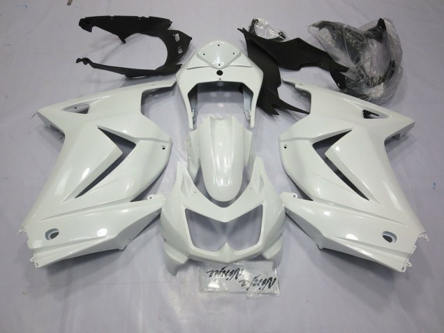 Gloss White 2008-2013 Kawasaki Ninja 250 Fairings Factory Gloss White 2008-2013 Kawasaki Ninja 250 Fairings Factory
