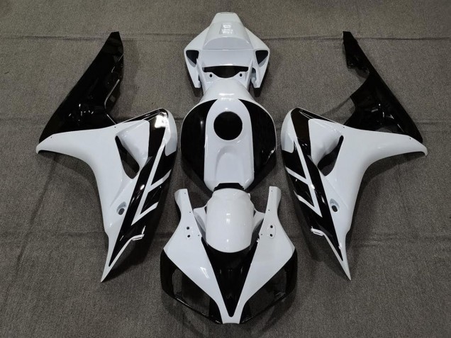 Gloss White and Black 2006-2007 Honda CBR1000RR Fairings Factory Gloss White and Black 2006-2007 Honda CBR1000RR Fairings Factory