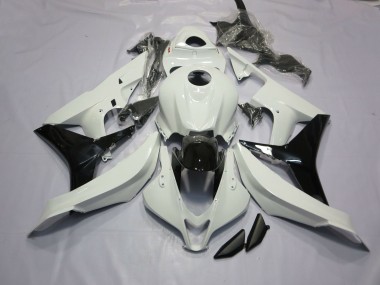 Gloss White and Black 2007-2008 Honda CBR600RR Fairings Factory