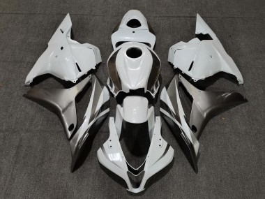 Gloss White and Silver 2009-2012 Honda CBR600RR Fairings Factory