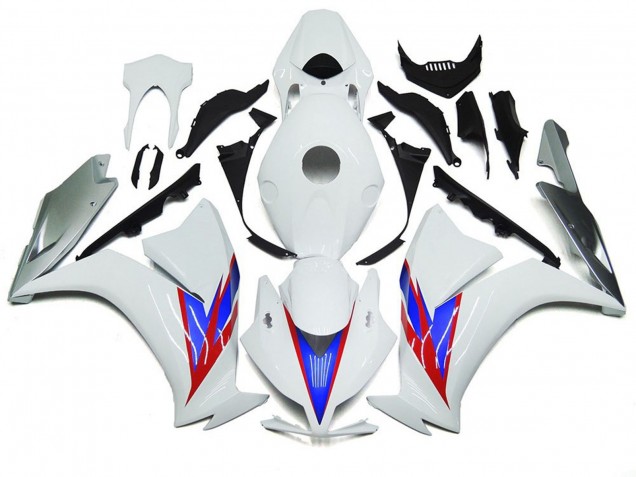 Gloss White and Silver 2012-2016 Honda CBR1000RR Fairings Factory Gloss White and Silver 2012-2016 Honda CBR1000RR Fairings Factory