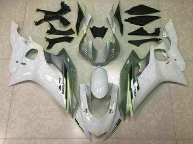 Gloss White and Silver 2017-2019 Yamaha R6 Fairings Factory