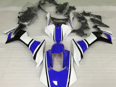 Gloss White Blue and Black 2015-2019 Yamaha R1 Fairings Factory