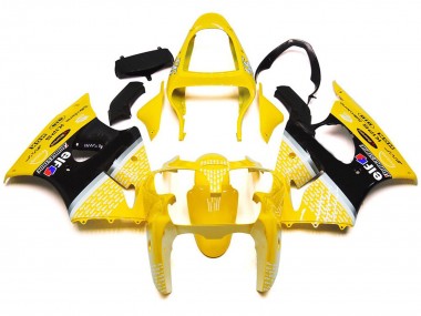 Gloss Yellow 1 2000-2002 Kawasaki ZX6R Fairings Factory