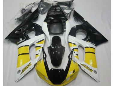 Gloss Yellow and Black 1998-2002 Yamaha R6 Fairings Factory