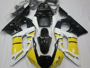 Gloss Yellow and Black 1998-2002 Yamaha R6 Fairings Factory