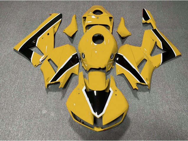 Gloss Yellow and Black 2013-2020 Honda CBR600RR Fairings Factory Gloss Yellow and Black 2013-2020 Honda CBR600RR Fairings Factory