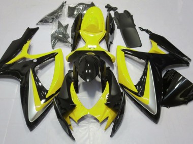 Gloss Yellow Debadged 2006-2007 Suzuki GSXR 600-750 Fairings Factory