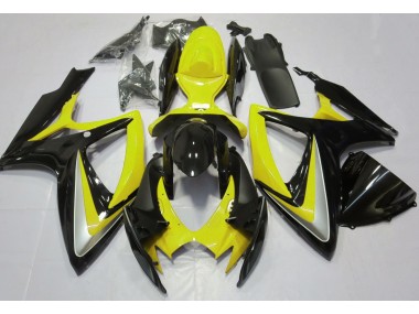 Gloss Yellow Debadged 2006-2007 Suzuki GSXR 600-750 Fairings Factory