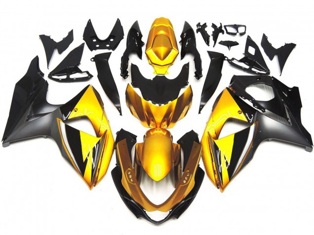 Gold and Grey OEM Style Custom 2009-2016 Suzuki GSXR 1000 Fairings Factory Gold and Grey OEM Style Custom 2009-2016 Suzuki GSXR 1000 Fairings Factory