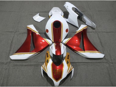 Gold and Red 19 2008-2011 Honda CBR1000RR Fairings Factory