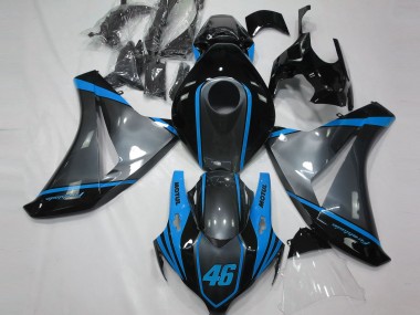 Gray Motul & Light Blue 2008-2011 Honda CBR1000RR Fairings Factory