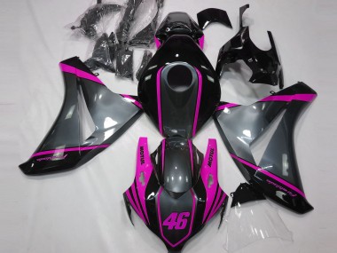 Gray Motul & Pink 2008-2011 Honda CBR1000RR Fairings Factory