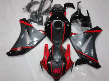 Gray Motul & Red 2008-2011 Honda CBR1000RR Fairings Factory