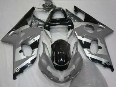 Gray Silver OEM Style 2000-2002 Suzuki GSXR 1000 Fairings Factory