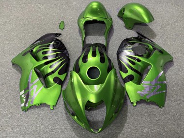 Green and Black 1997-2007 Suzuki GSXR 1300 Fairings Factory