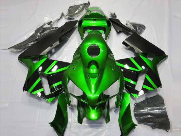 Green and Black 2005-2006 Honda CBR600RR Fairings Factory Green and Black 2005-2006 Honda CBR600RR Fairings Factory