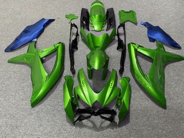 Green and Blue 2008-2010 Suzuki GSXR 600-750 Fairings Factory