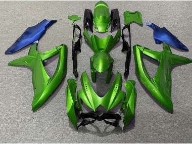 Green and Blue 2008-2010 Suzuki GSXR 600-750 Fairings Factory