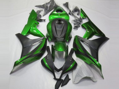 Green and Matte Black 2007-2008 Honda CBR600RR Fairings Factory
