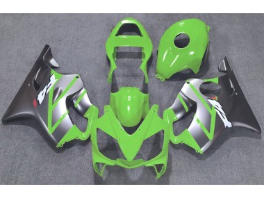 Green and Matte Silver 2001-2003 Honda CBR600 F4i Fairings Factory